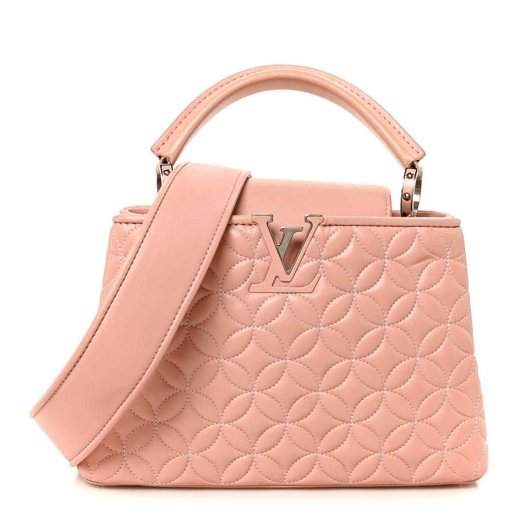 Lambskin Quilted Flower Capucines BB Pink £¨ Direct shipment via from wholesalehk.shop