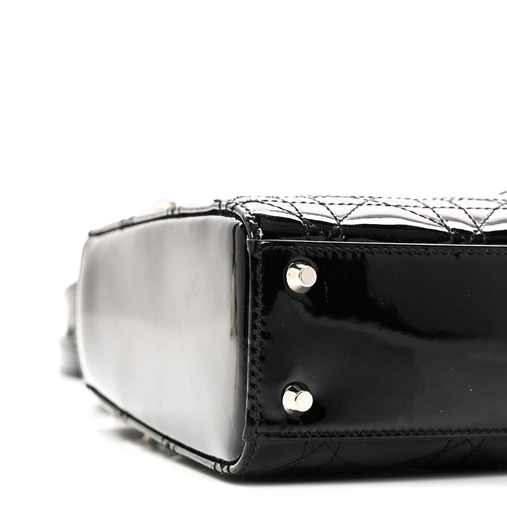 Patent Cannage Mini Lady Dior Black wholesalehk.shop