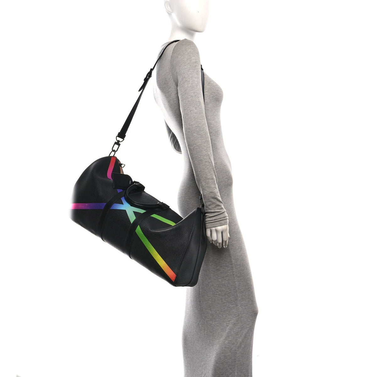 Taiga Rainbow Keepall Bandouliere 50 Black wholesalehk.shop