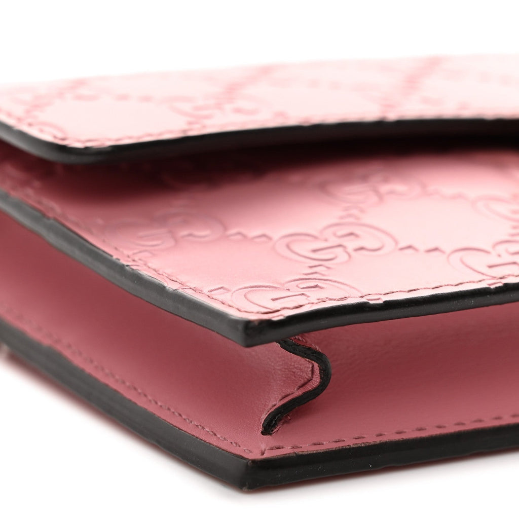 Guccissima Icon Chain Wallet Carmine Rose £¨ Direct shipment via from wholesalehk.shop
