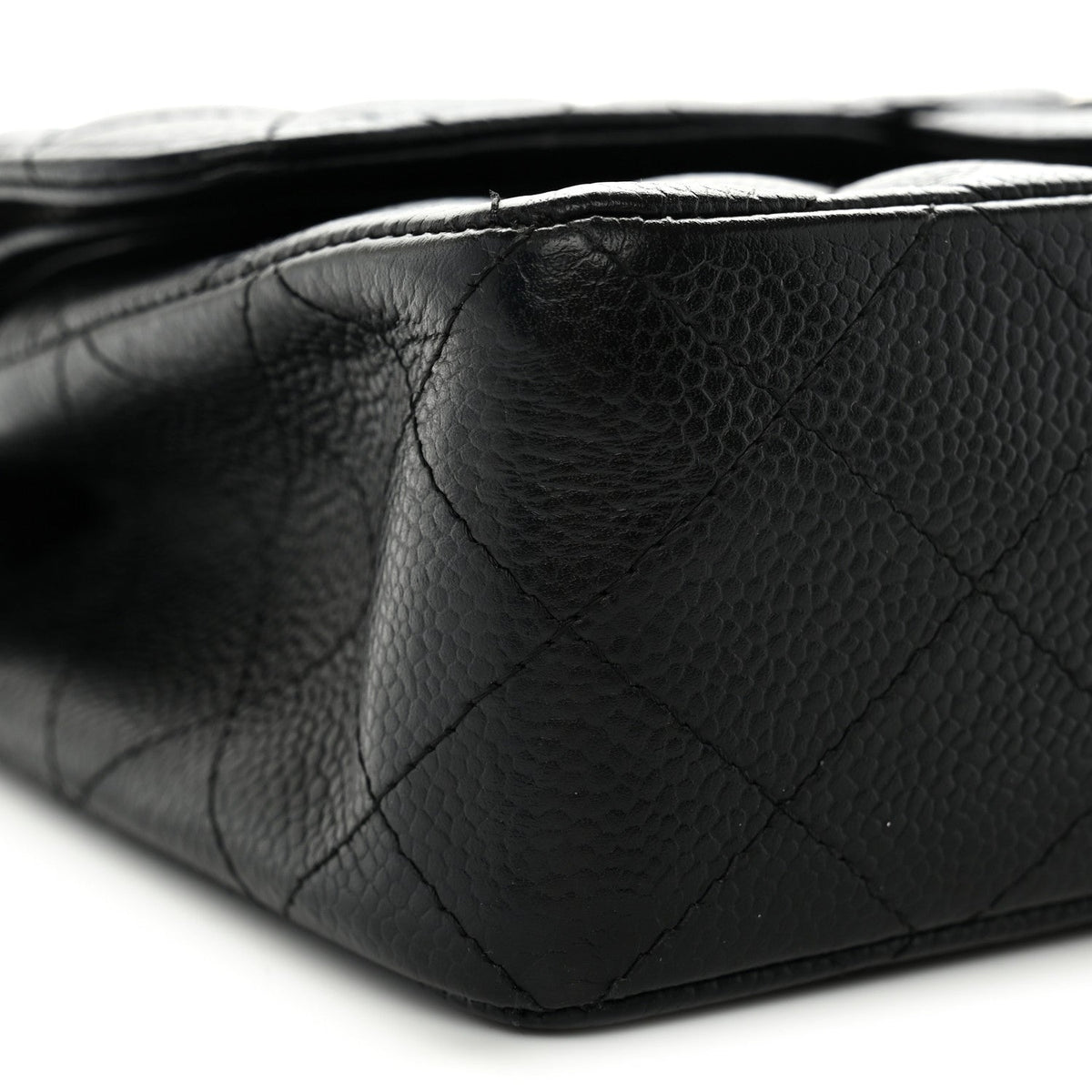 Caviar Quilted Small Double Flap Black wholesalehk.shop