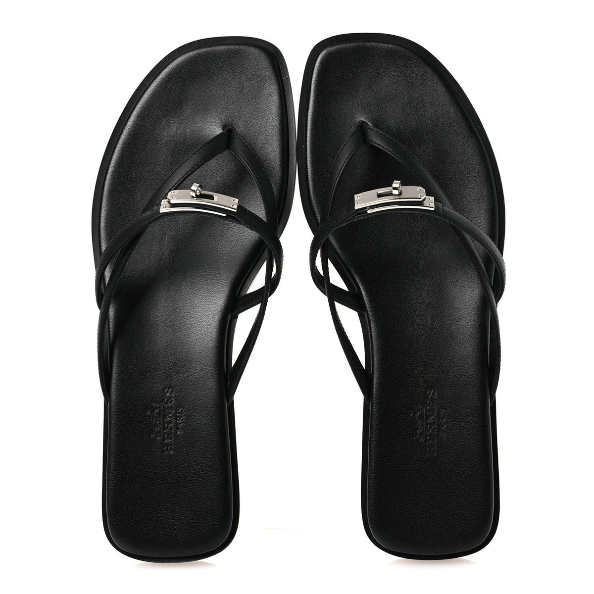 Calfskin Miss Sandals 37 Black wholesalehk.shop