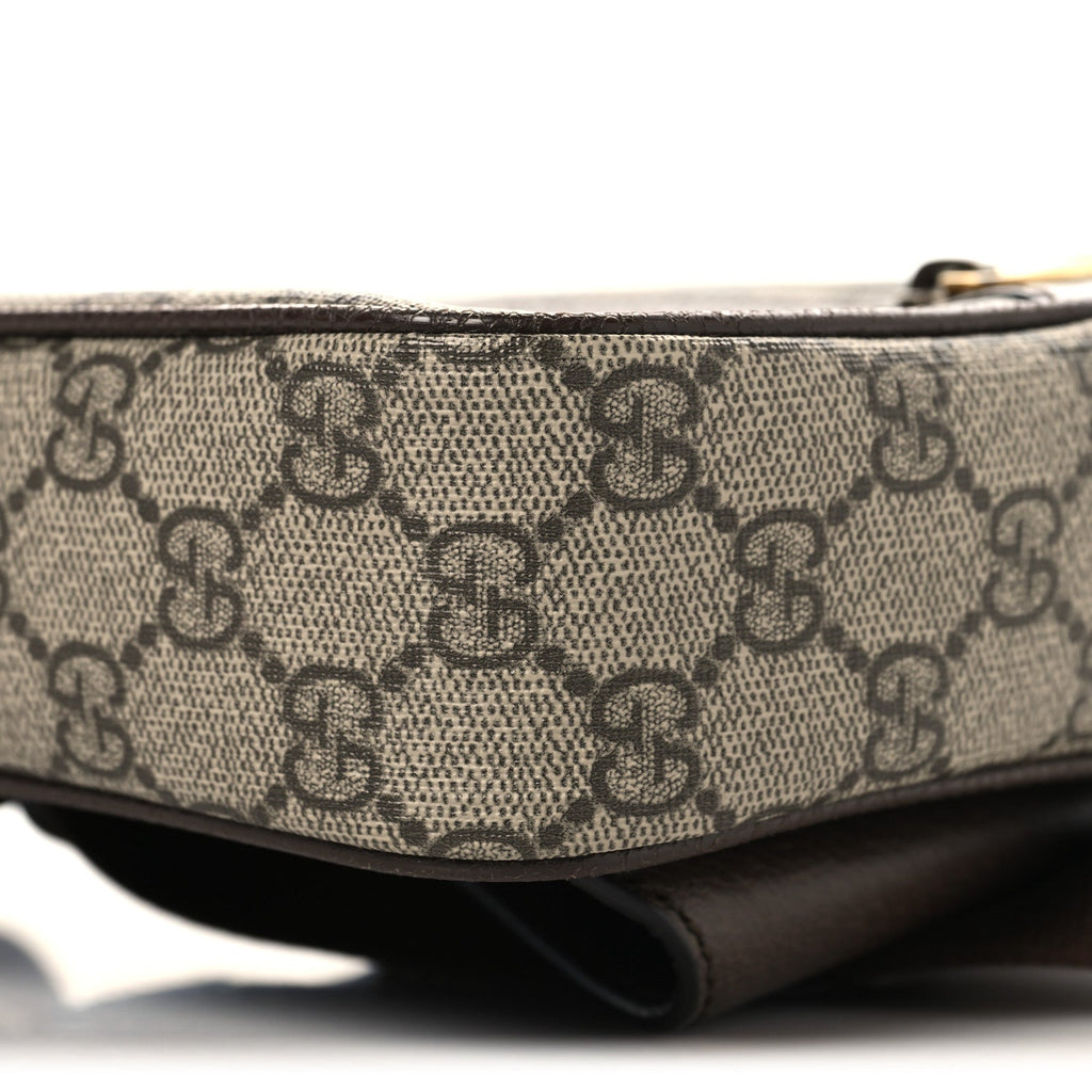 Soft GG Supreme Monogram Medium Ophidia Belt Bag Dark Brown wholesalehk.shop