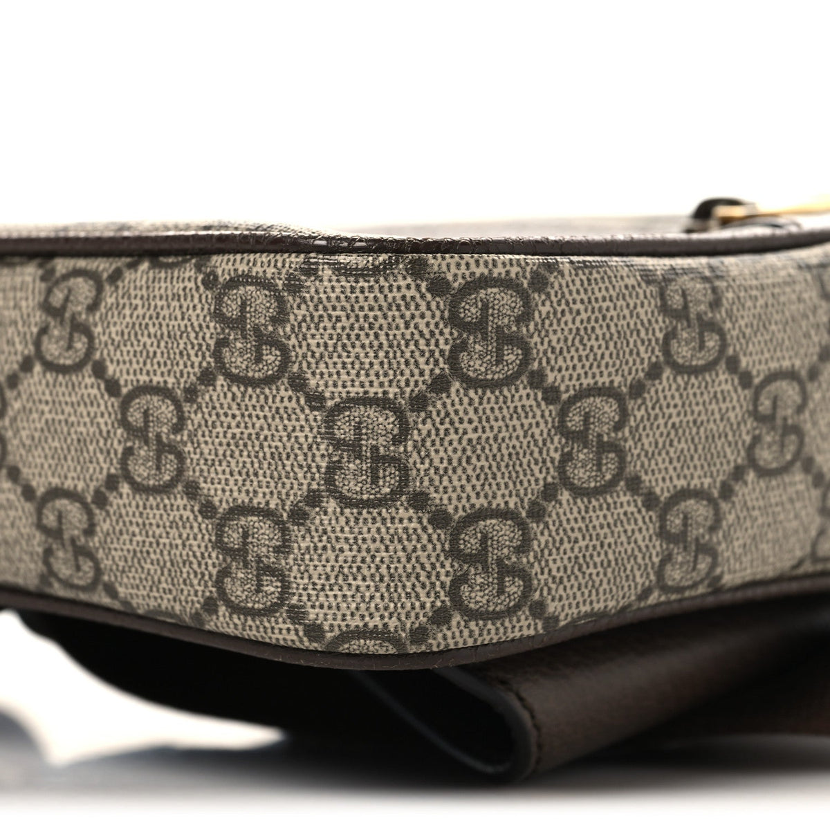 Soft GG Supreme Monogram Medium Ophidia Belt Bag Dark Brown wholesalehk.shop