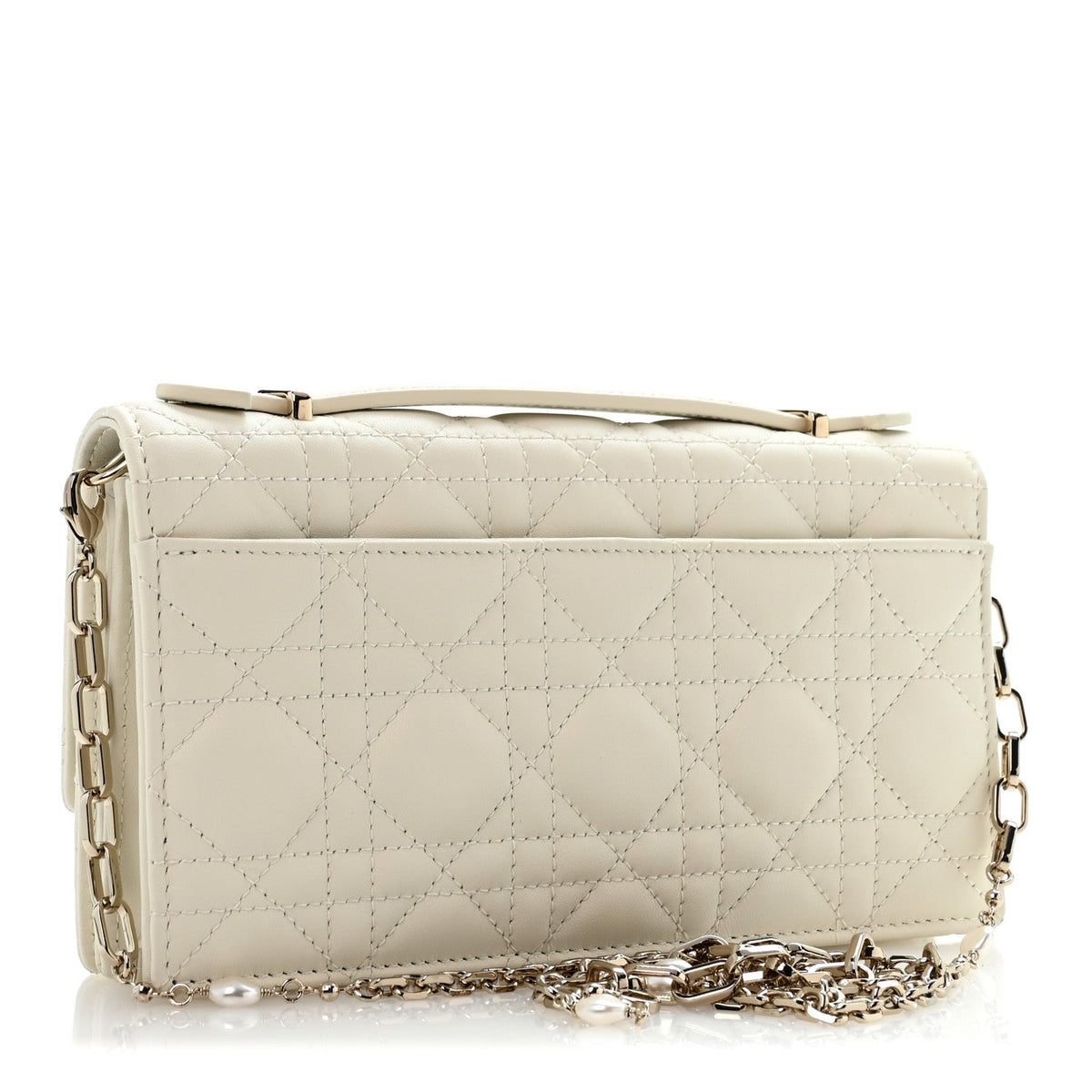 Lambskin Cannage Mini My Dior Bag Latte wholesalehk.shop