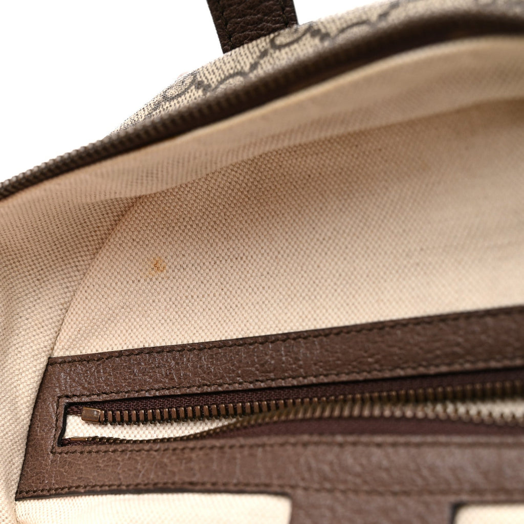 GG Supreme Monogram Calfskin Web Small Ophidia Day Backpack Beige Ebony New Acero wholesalehk.shop