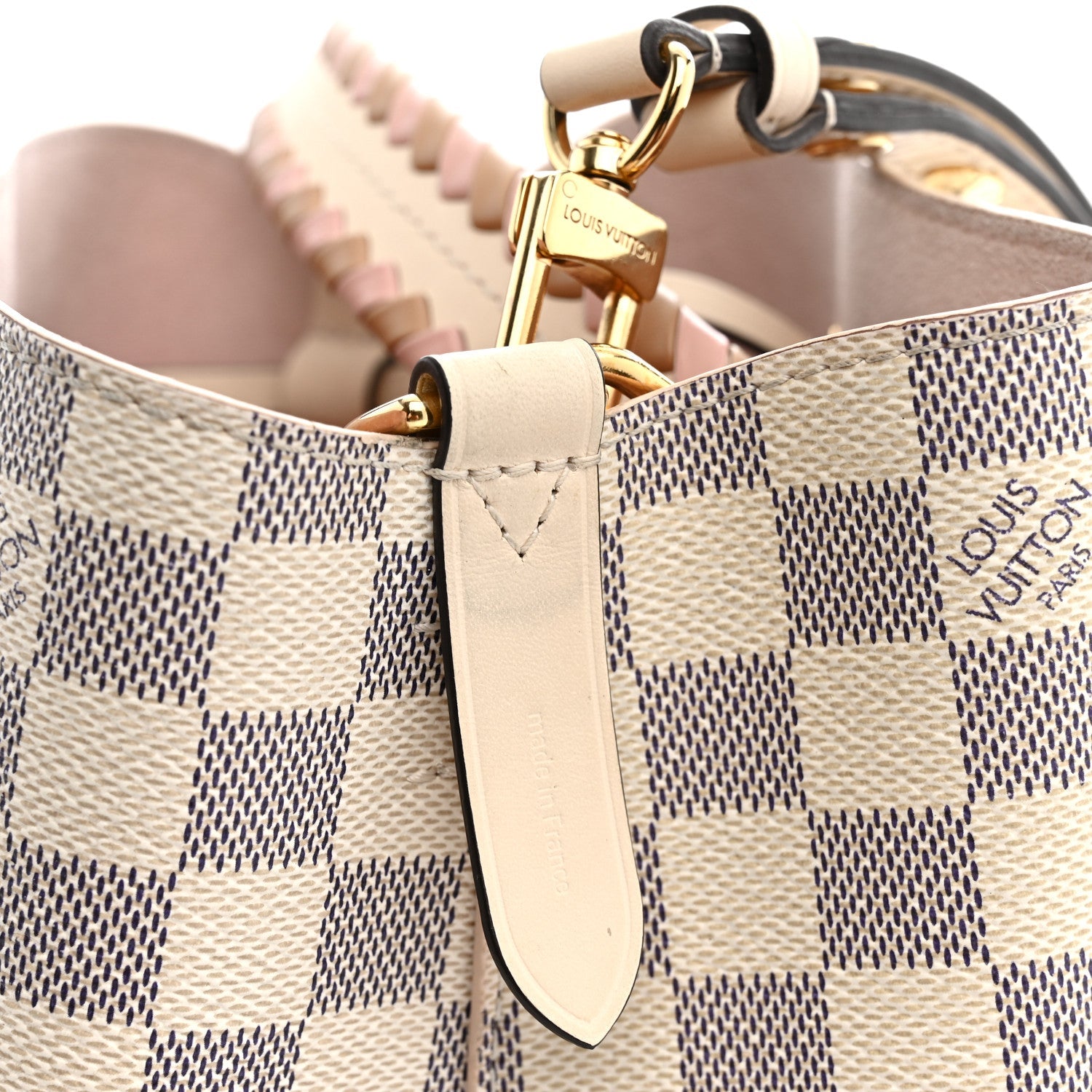 Damier Azur Braided Neonoe BB Pink £¨ Direct shipment via from wholesalehk.shop