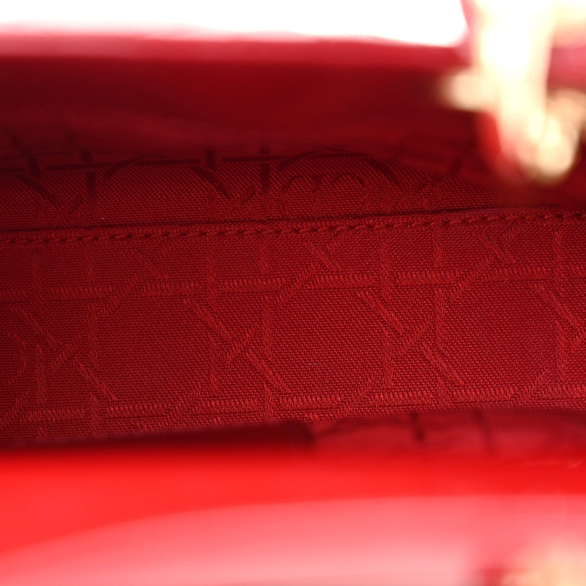 Patent Cannage Mini Lady Dior Red wholesalehk.shop