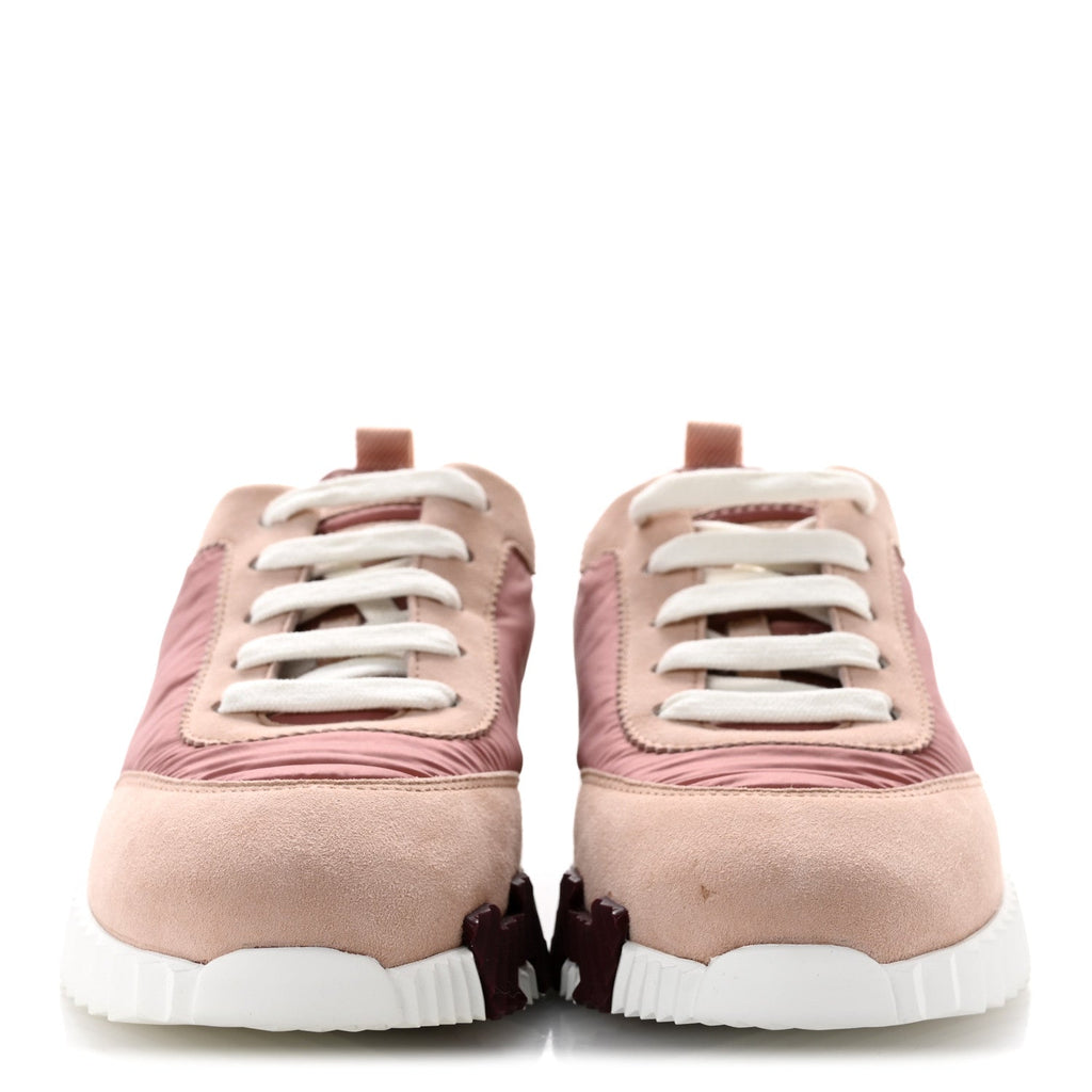 Parachute Fabric Suede Goatskin Bouncing Sneakers 35 Rose Rose Opaline wholesalehk.shop