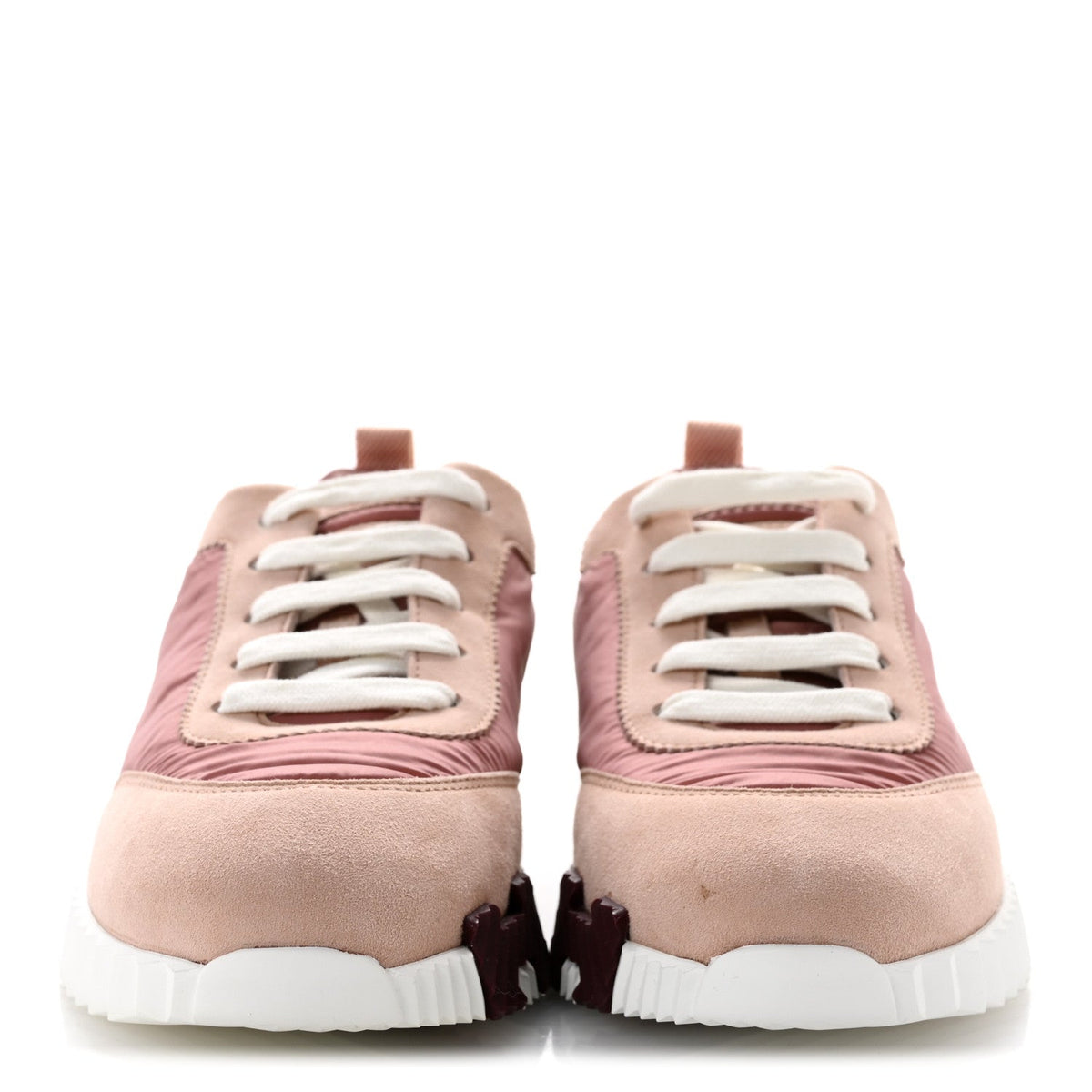 Parachute Fabric Suede Goatskin Bouncing Sneakers 35 Rose Rose Opaline wholesalehk.shop