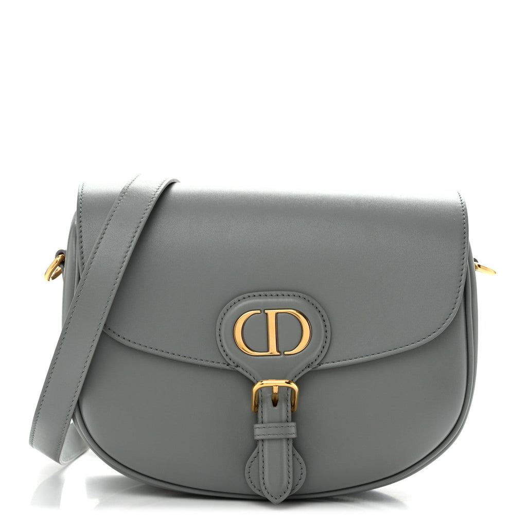 Box Calfskin Medium Bobby Flap Gray wholesalehk.shop