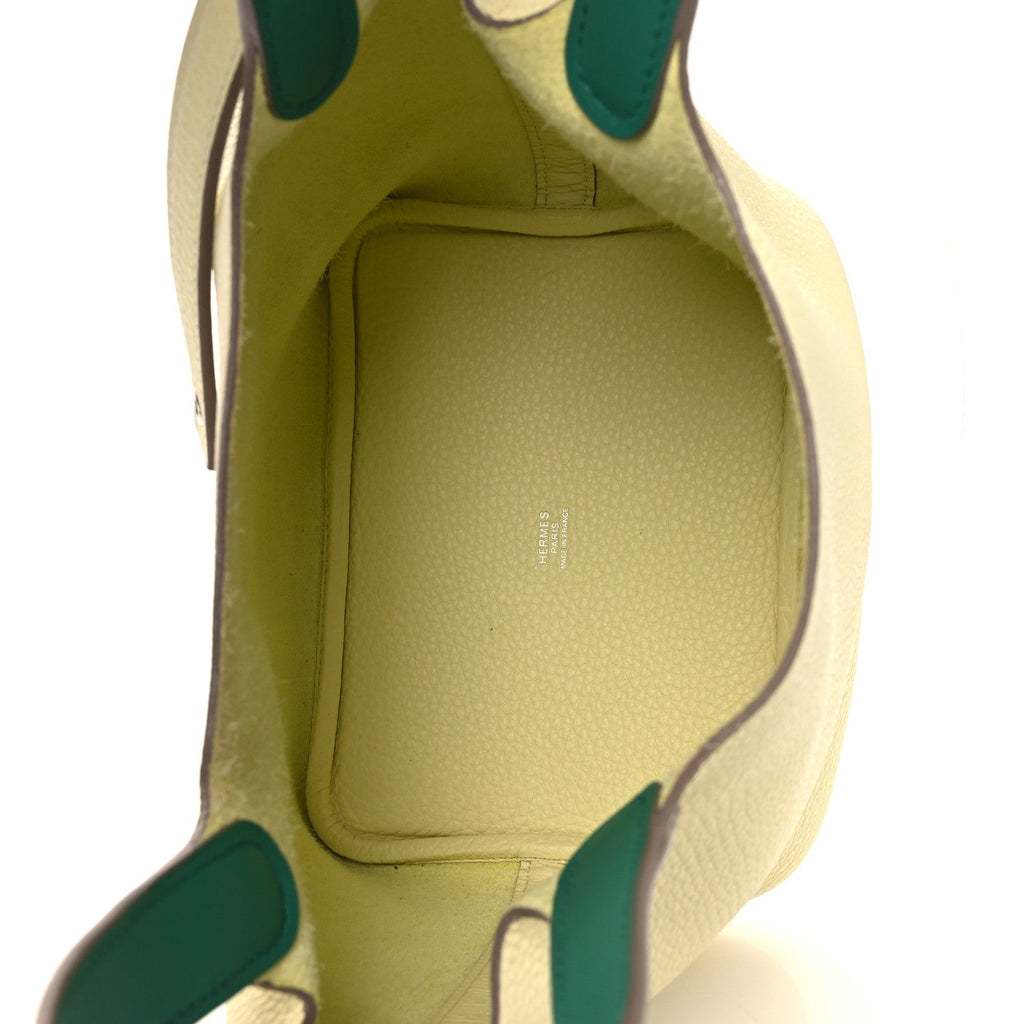Taurillon Clemence Swift Eclat Picotin Lock 18 PM Jaune Milton Vert Vertigo £¨ Direct shipment via from wholesalehk.shop