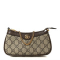 GG Supreme Monogram Textured Dollar Calfskin Mini Ophidia Chain Bag Beige Ebony wholesalehk.shop