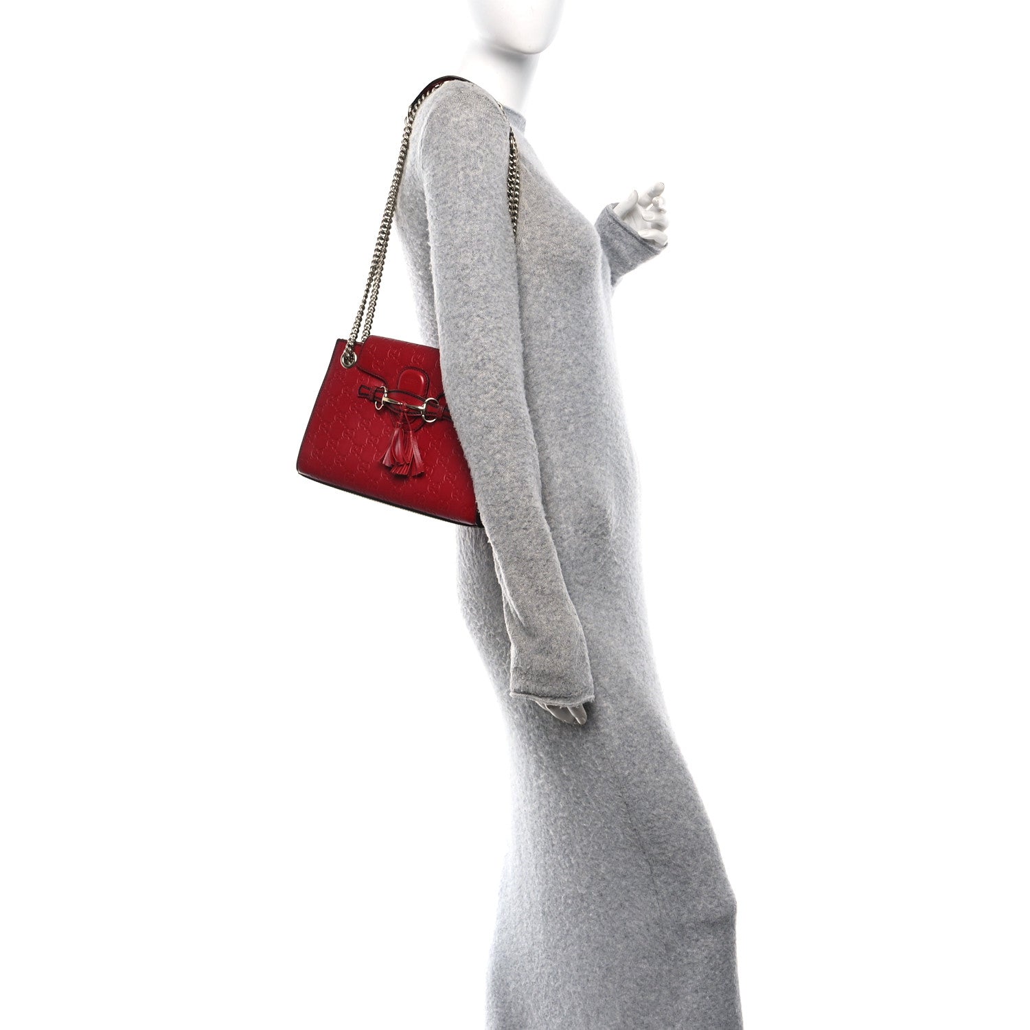 Guccissima Small Emily Shoulder Bag Red £¨ Direct shipment via from wholesalehk.shop