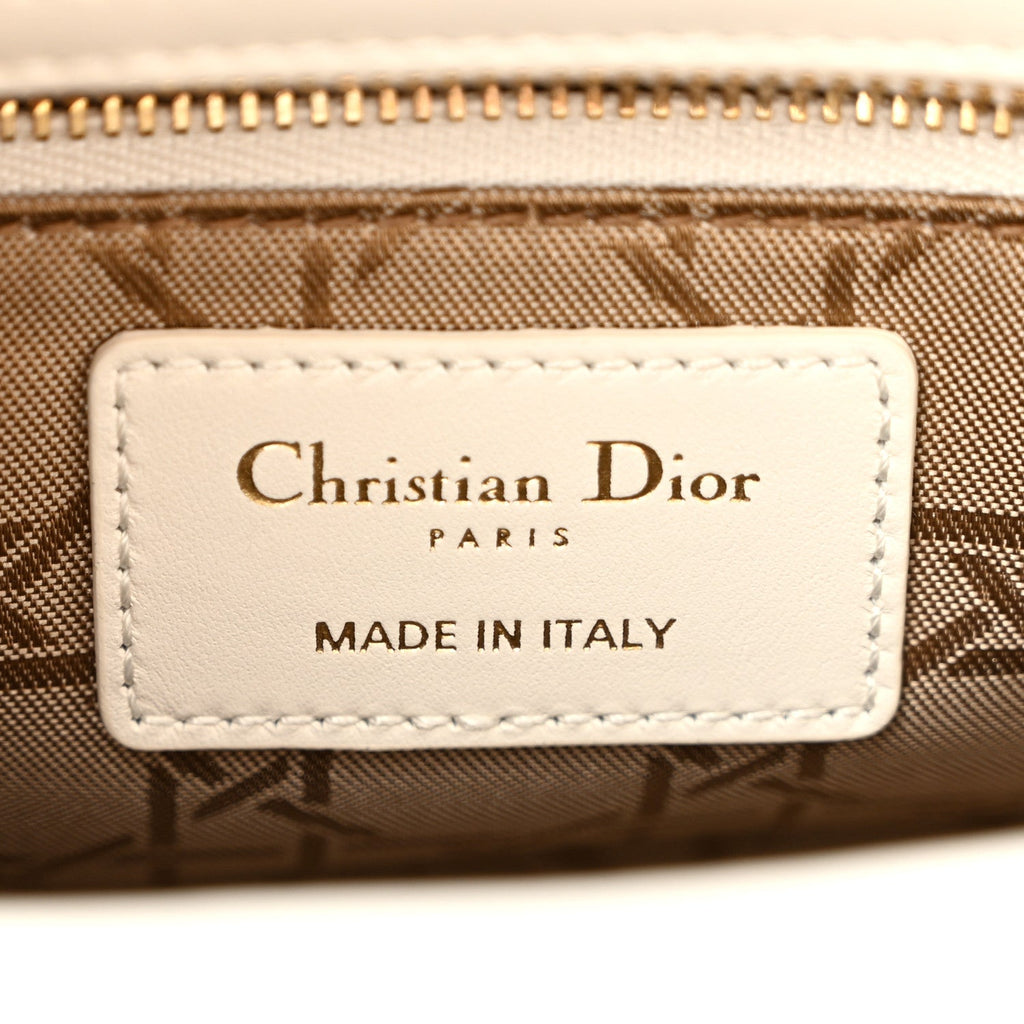 Lambskin Cannage Small My ABCDior Lady Dior White wholesalehk.shop
