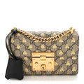 GG Supreme Monogram Bees Small Padlock Shoulder Bag Black £¨ Direct shipment via from wholesalehk.shop
