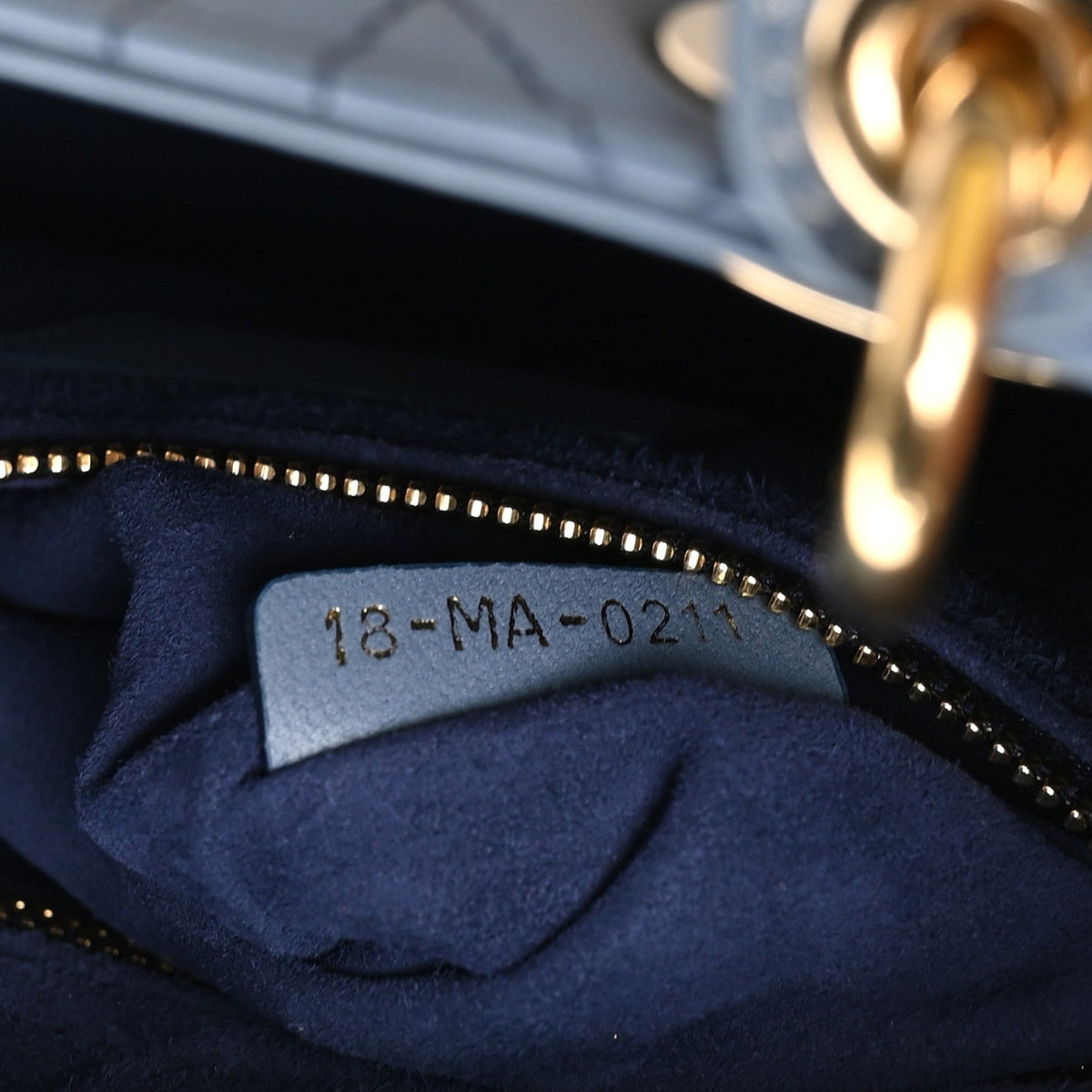 Lambskin Cannage Gradient Small My ABCDior Lady Dior Indigo Blue wholesalehk.shop