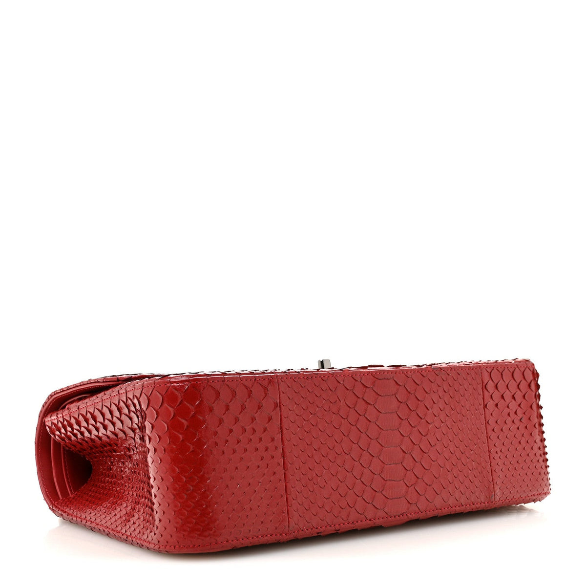 Snakeskin Jumbo Double Flap Red wholesalehk.shop