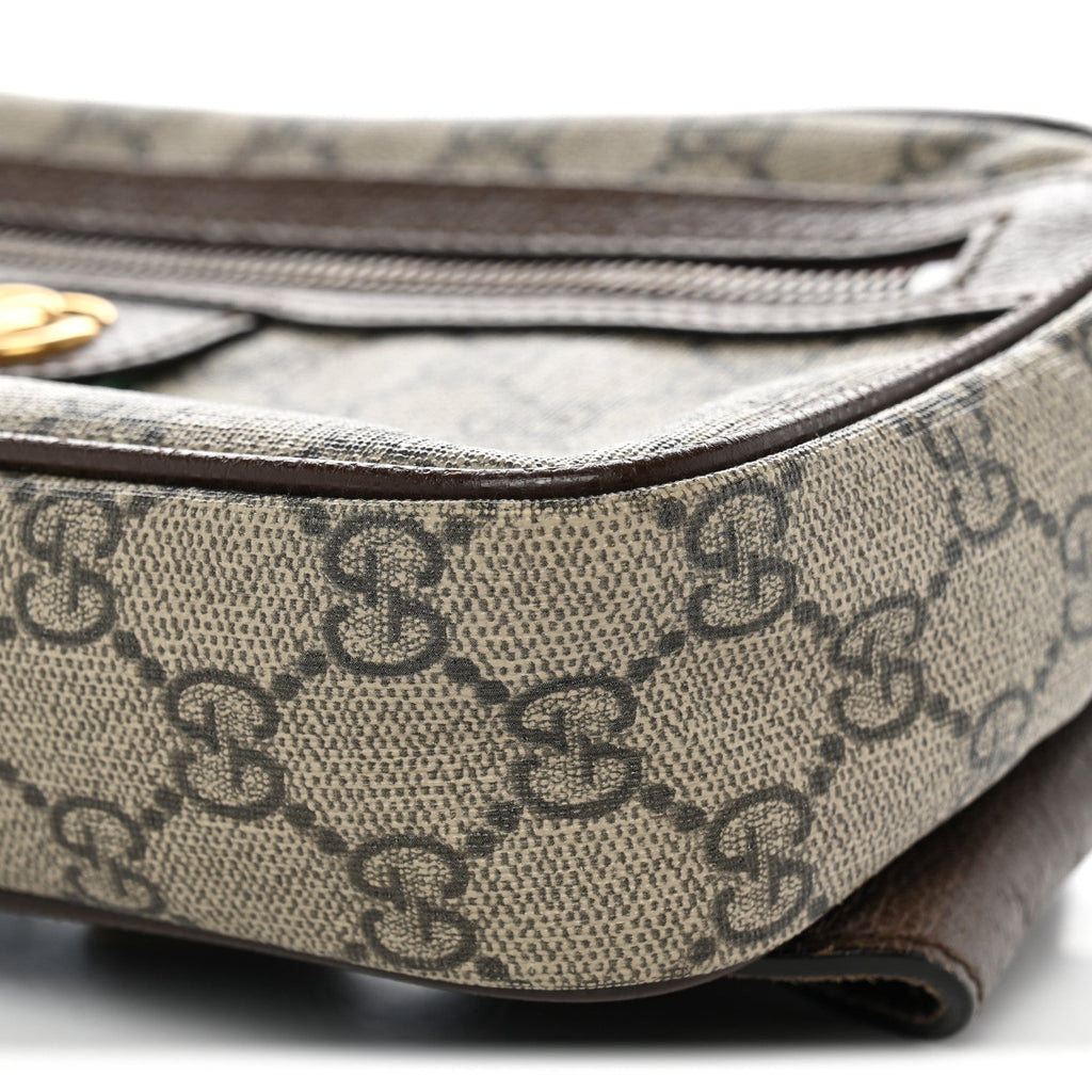 Soft GG Supreme Monogram Medium Ophidia Belt Bag Dark Brown wholesalehk.shop