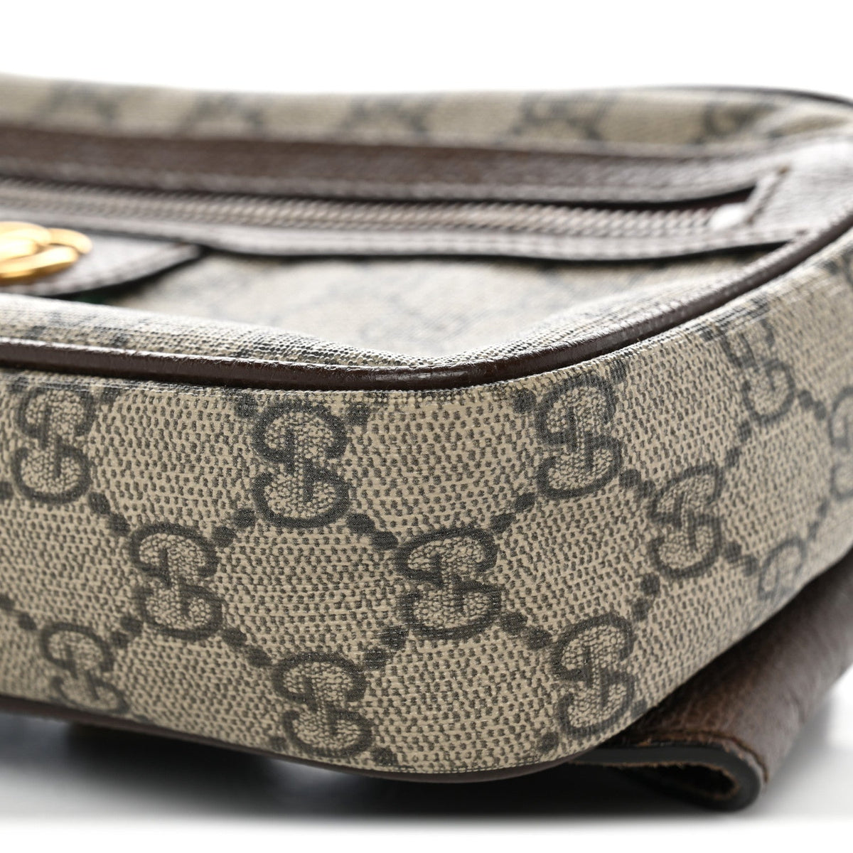 Soft GG Supreme Monogram Medium Ophidia Belt Bag Dark Brown wholesalehk.shop