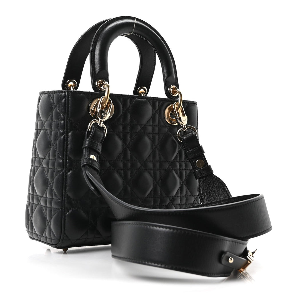 Lambskin Cannage Small My ABCDior Lady Dior Black wholesalehk.shop