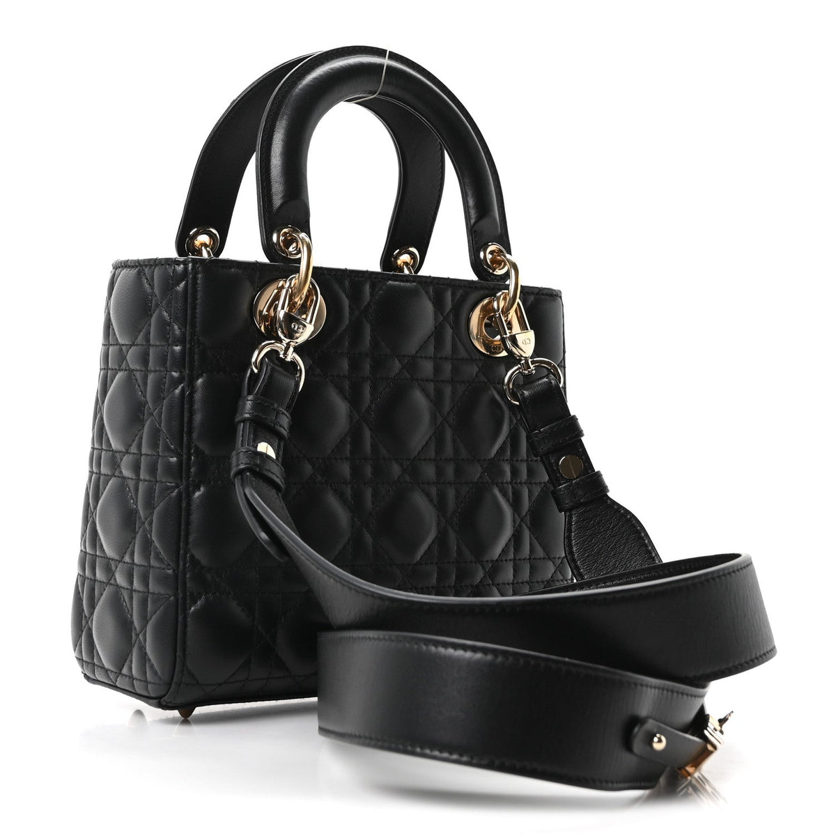 Lambskin Cannage Small My ABCDior Lady Dior Black wholesalehk.shop