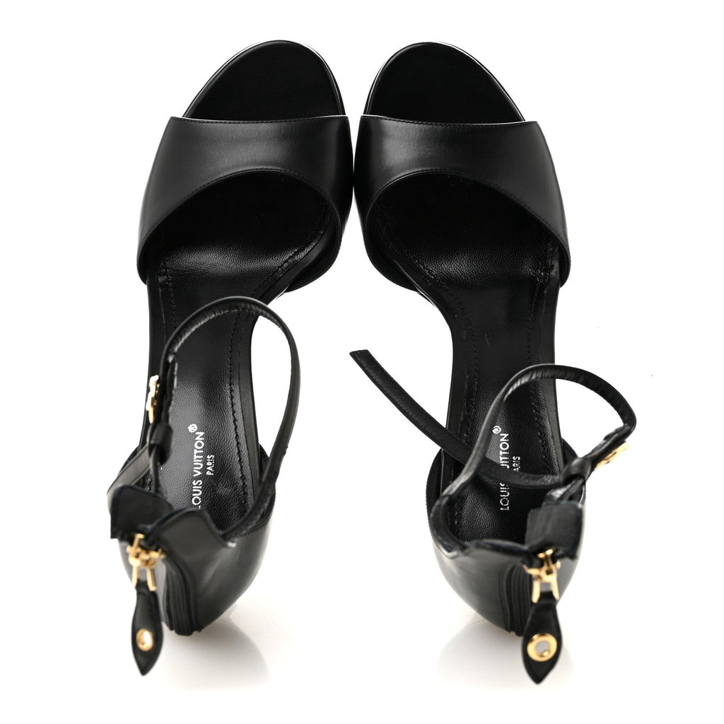 Calfskin Platform Sandals 41 Black £¨ Direct shipment via from wholesalehk.shop