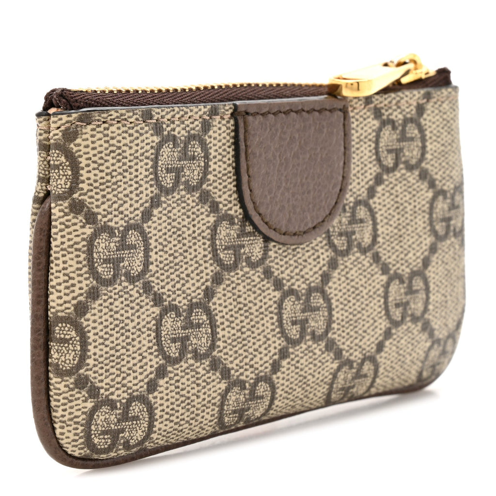 GG Supreme Monogram Web Ophidia Key Case Beige New Acero wholesalehk.shop