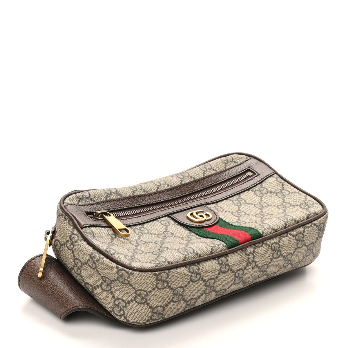 Soft GG Supreme Monogram Medium Ophidia Belt Bag Dark Brown wholesalehk.shop