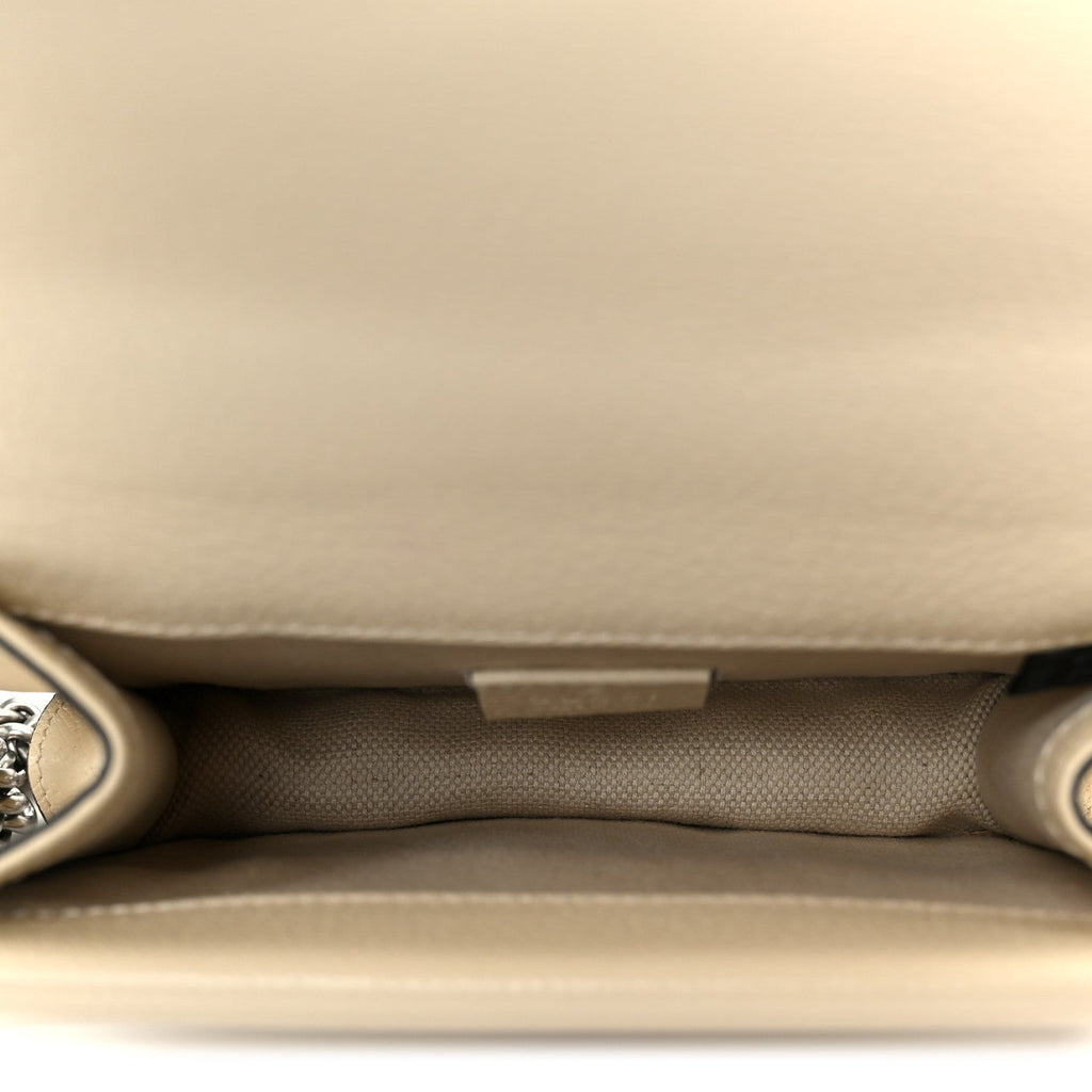 Textured Calfskin Crystal Mini Dionysus Shoulder Bag Mystic White wholesalehk.shop