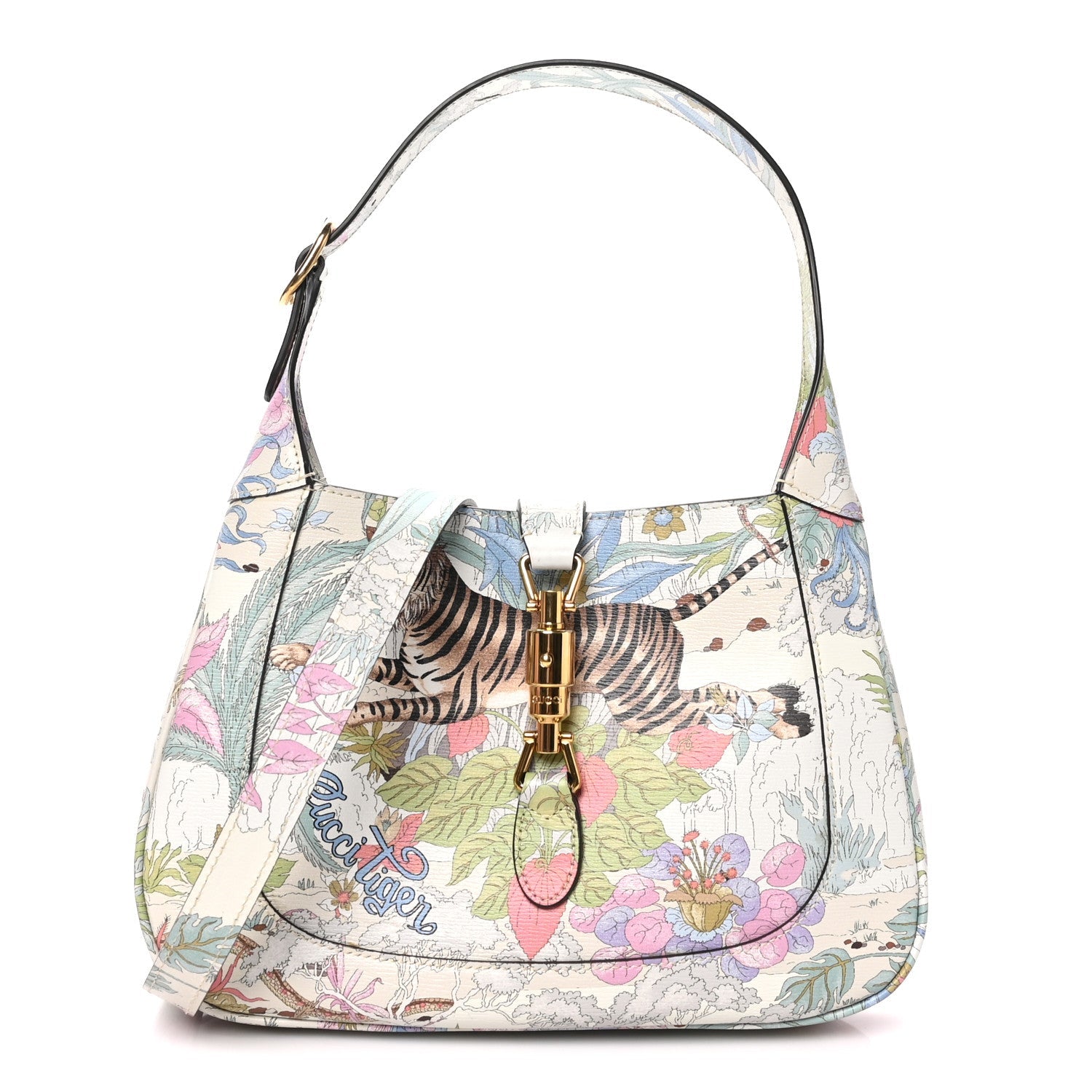 New Shangai Calfskin Tiger Savanah Small Jackie 1961 Hobo Chalky White Multicolor £¨ Direct shipment via from wholesalehk.shop