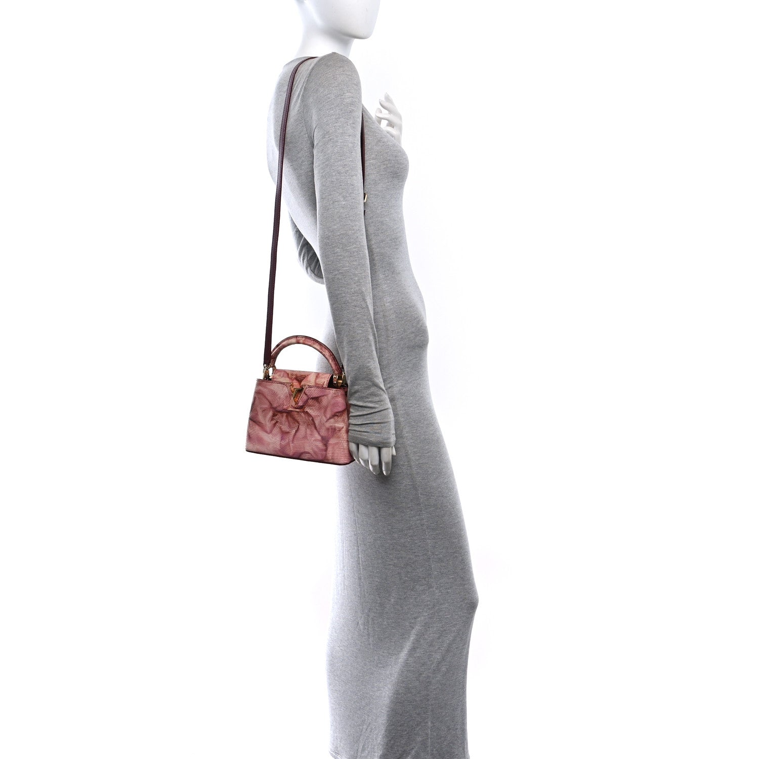 Lizard Mini Capucines Pink Multicolor £¨ Direct shipment via from wholesalehk.shop