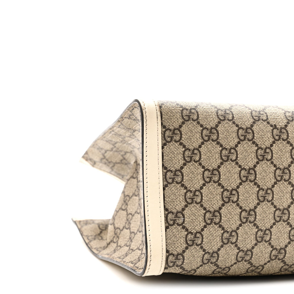 GG Supreme Monogram Medium Padlock Tote White £¨ Direct shipment via from wholesalehk.shop