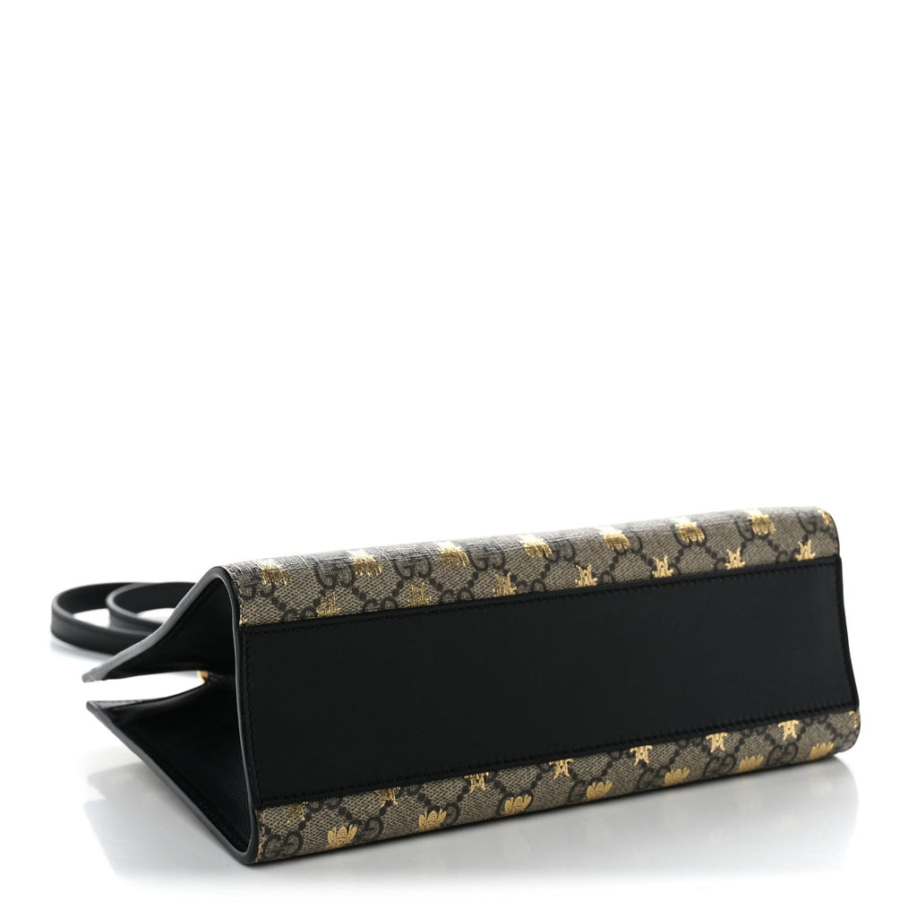 GG Supreme Monogram Bees Small Padlock Tote Beige Oro Black £¨ Direct shipment via from wholesalehk.shop