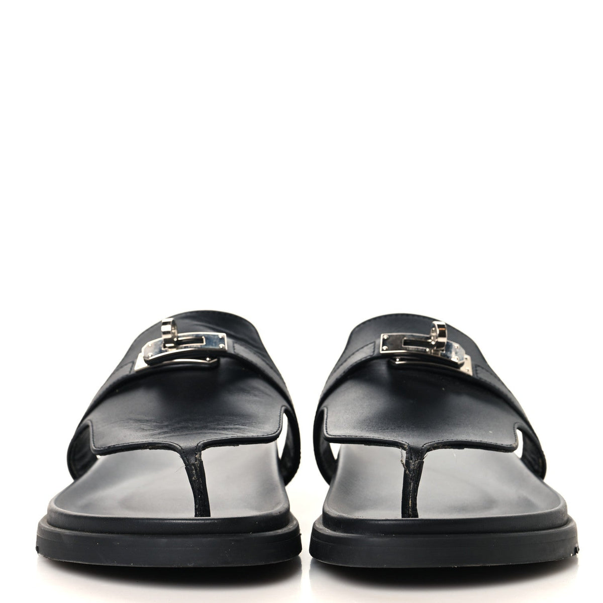 Calfskin Womens Empire Sandals 37.5 Black wholesalehk.shop