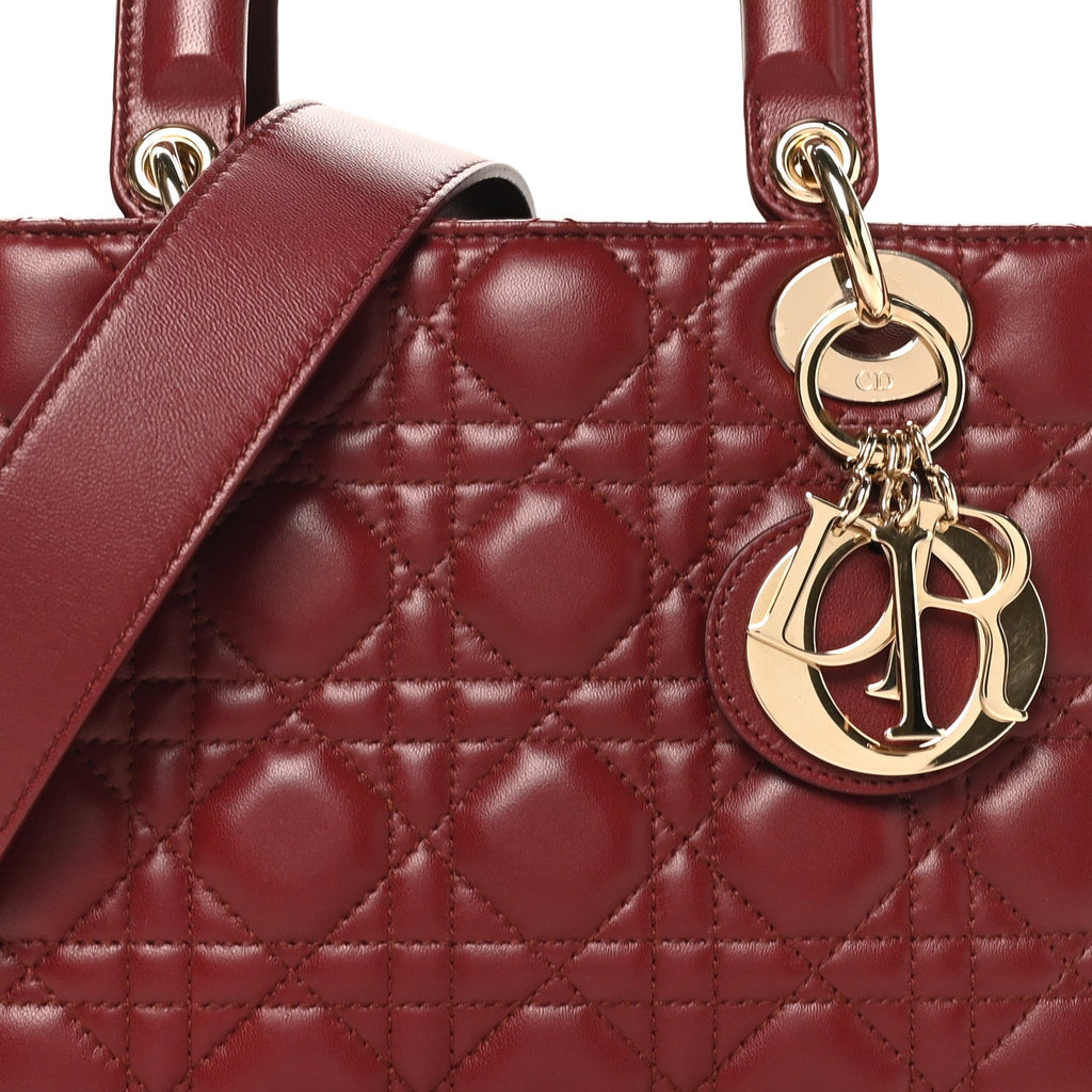 Lambskin Cannage Small My ABCDior Lady Bordeaux wholesalehk.shop