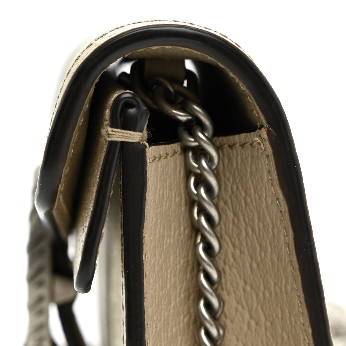 GG Supreme Monogram Textured Dollar Calfskin Super Mini Dionysus Shoulder Bag Beige Mystic White Oatmeal wholesalehk.shop