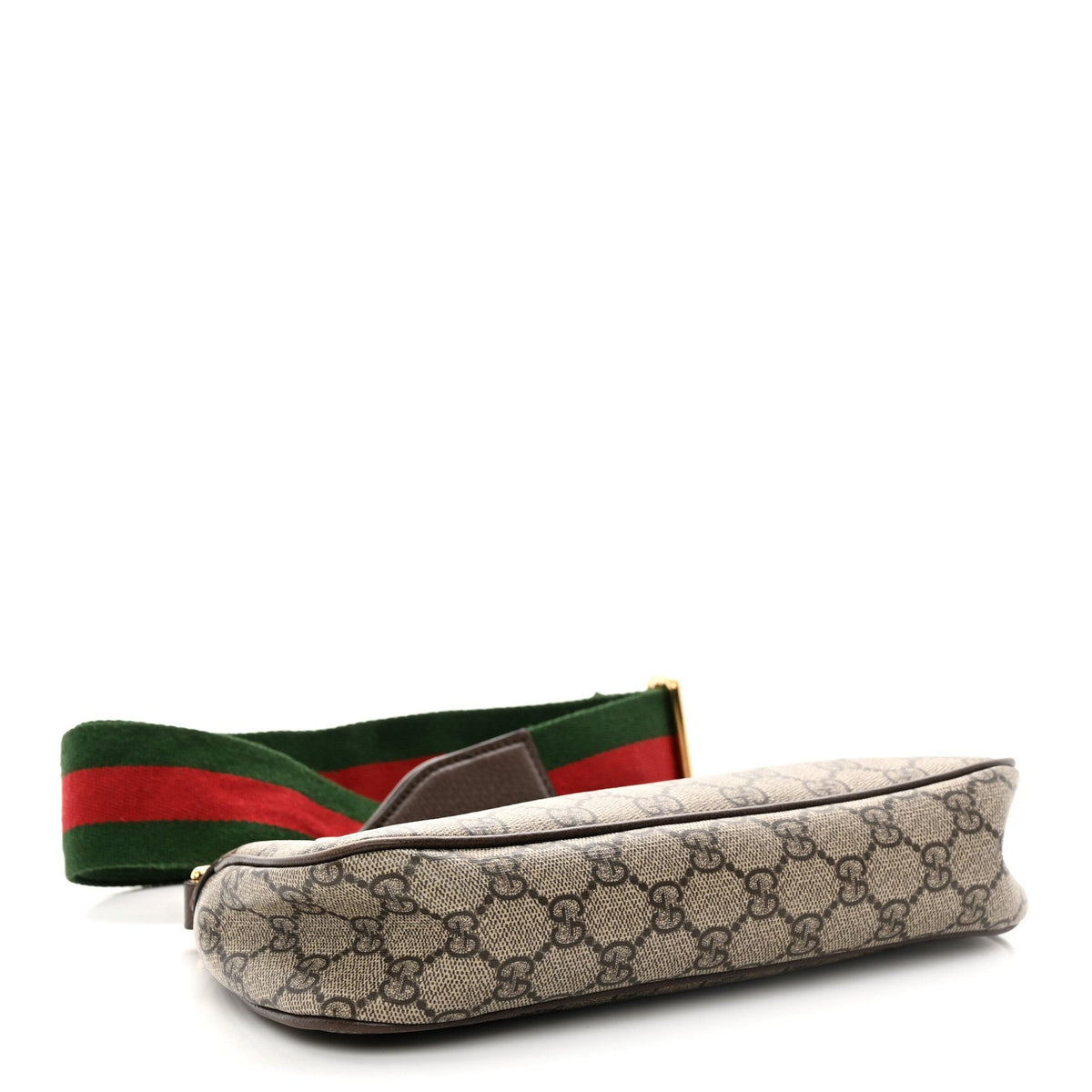 GG Supreme Monogram Textured Dollar Calfskin Web Small Ophidia GG Handbag Beige Ebony New Acero wholesalehk.shop