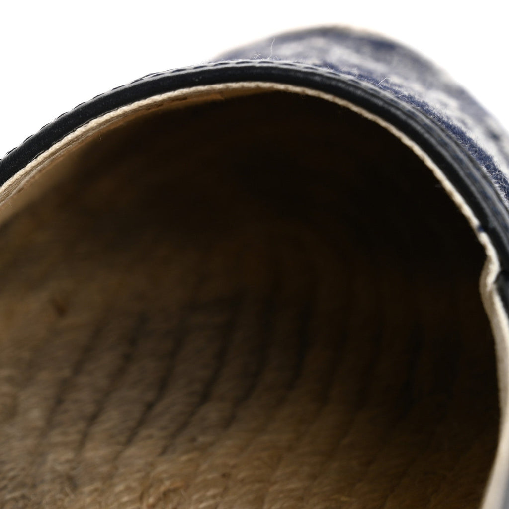 Monogram Denim Espadrille Flats 8.5 Blue £¨ Direct shipment via from wholesalehk.shop