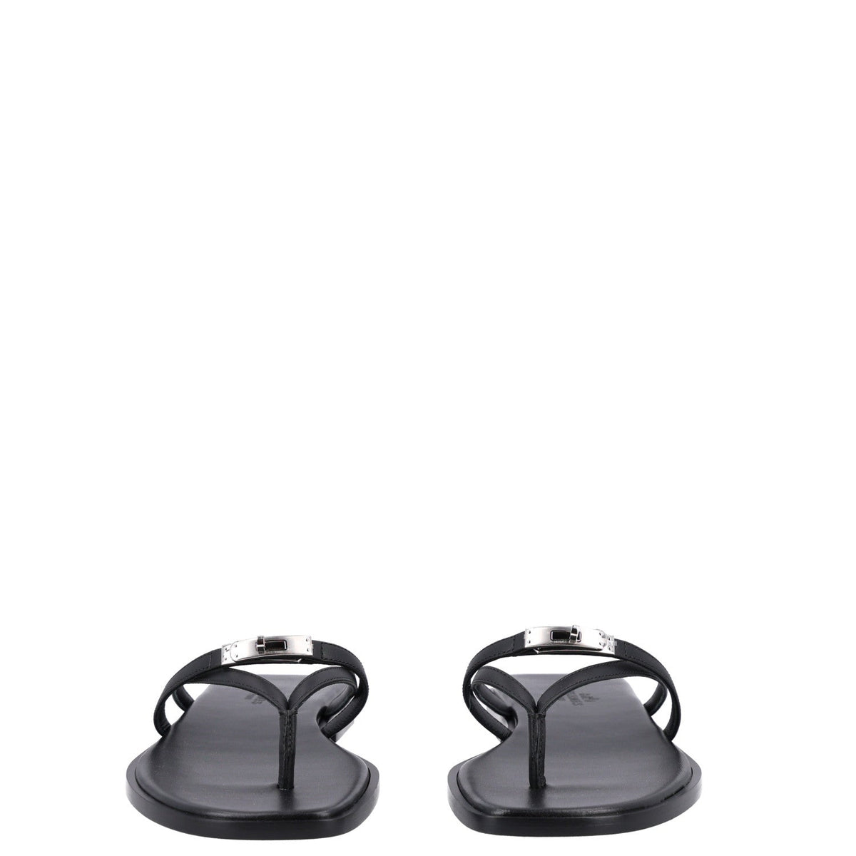 Calfskin Miss Sandals 37 Black wholesalehk.shop