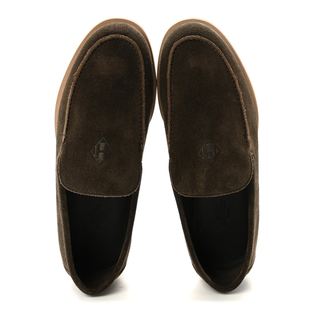 Suede Calfskin Mens Low Loafers 41.5 Ecorce wholesalehk.shop