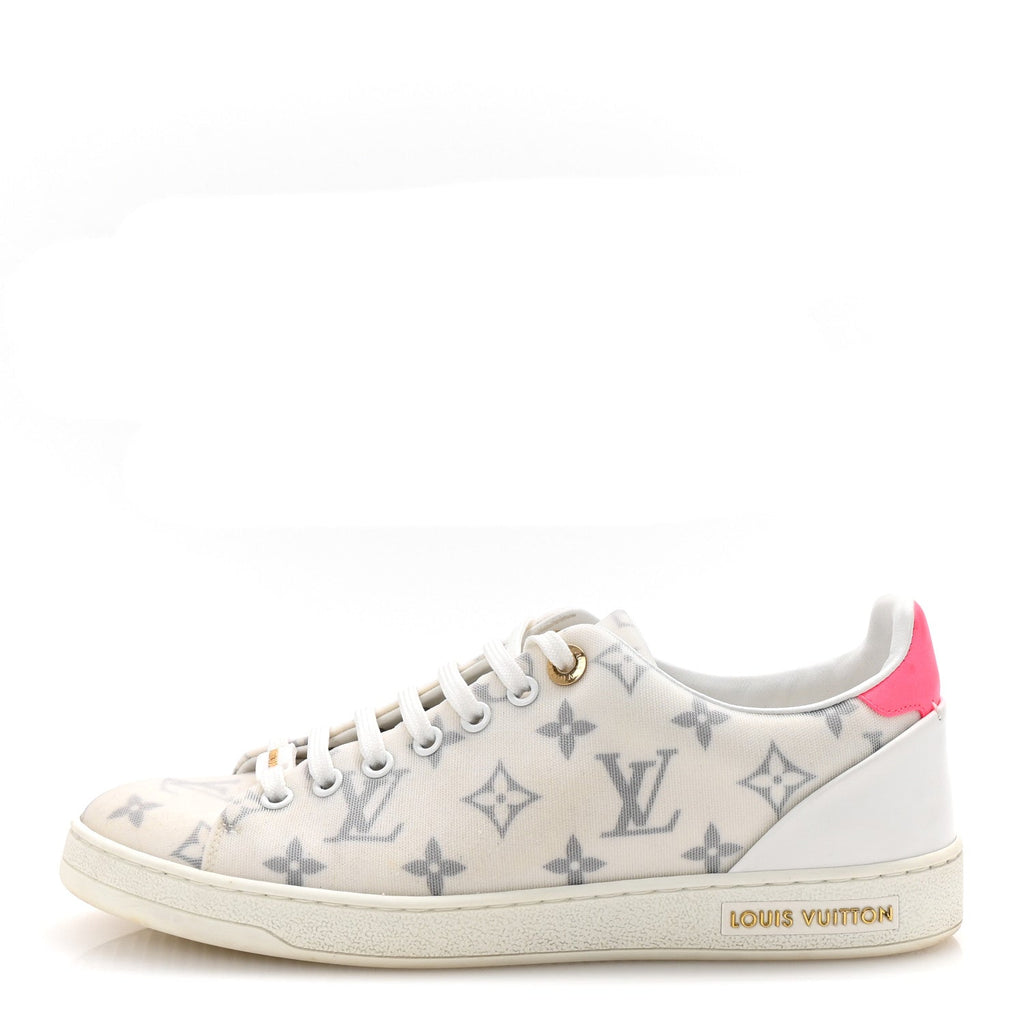 Technical Fabric Calfskin Monogram Frontrow Sneakers 39 Pink £¨ Direct shipment via from wholesalehk.shop