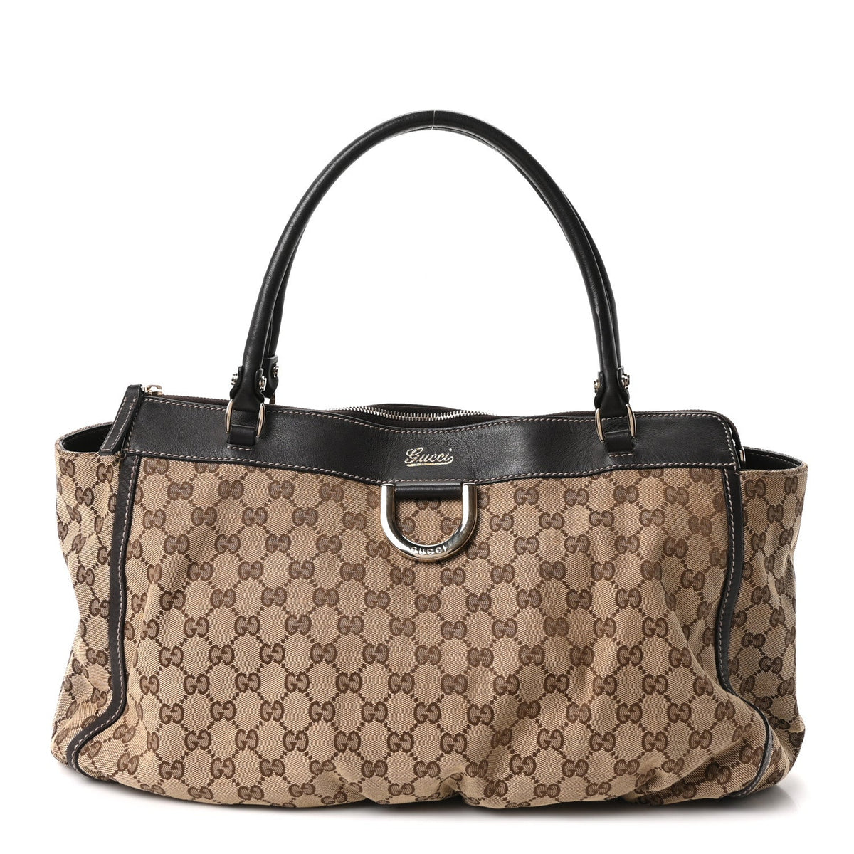 Monogram D Gold Tote Dark Brown wholesalehk.shop