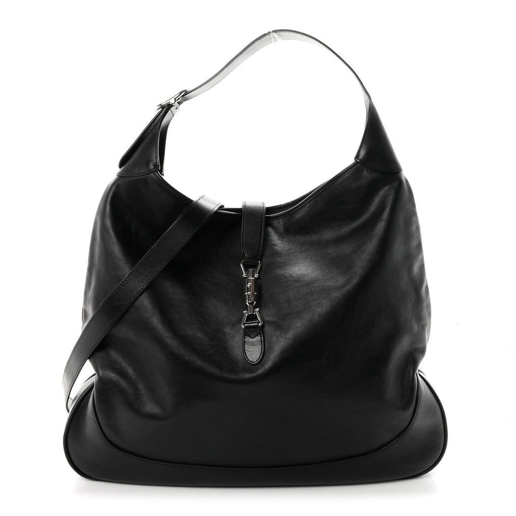 Calfskin Large Jackie 1961 Shoulder Bag Black £¨ Direct shipment via from wholesalehk.shop