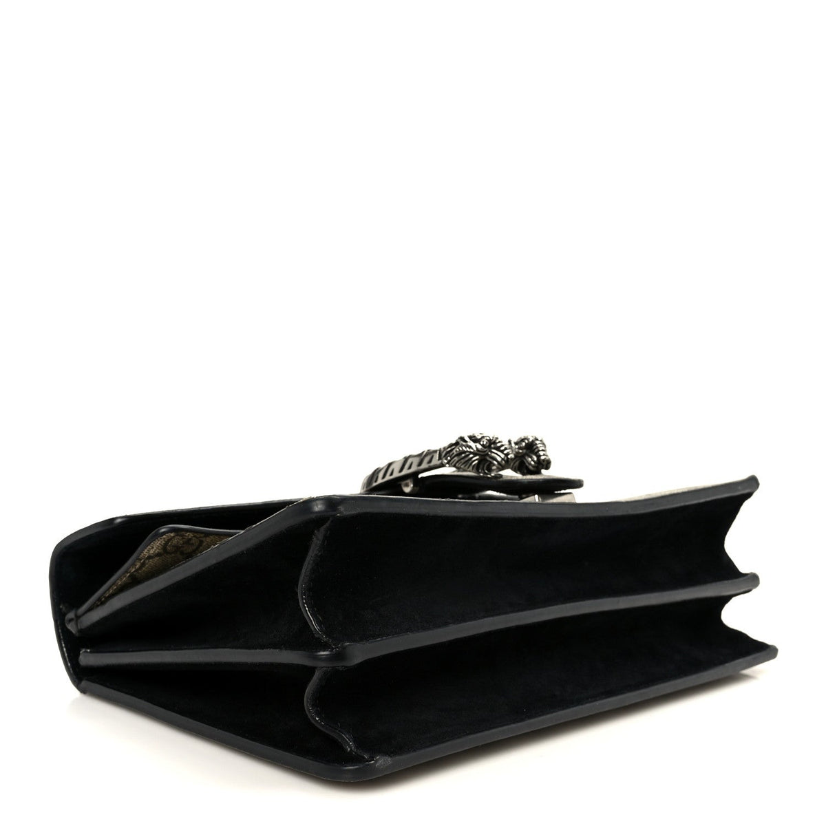 GG Supreme Monogram Small Dionysus Shoulder Bag Black wholesalehk.shop