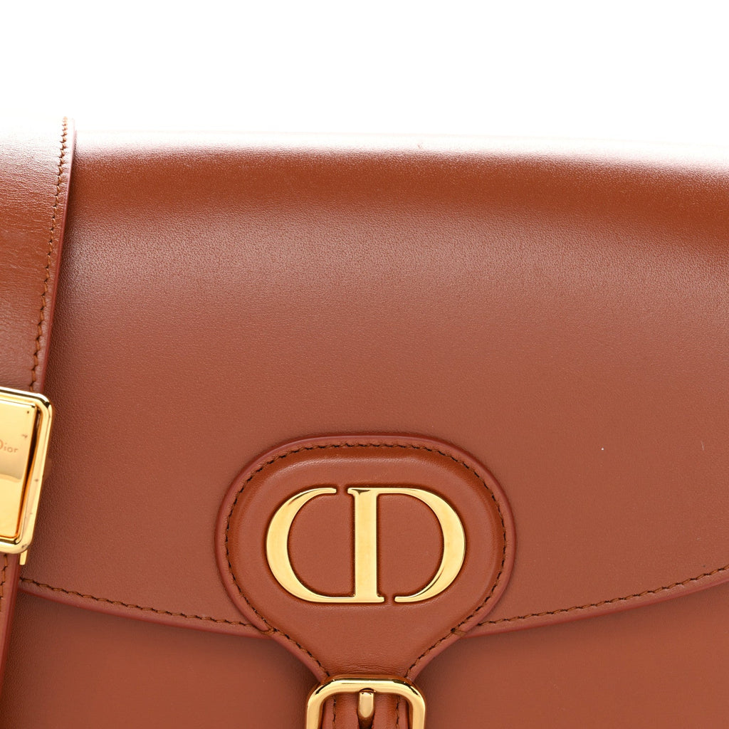 Box Calfskin Medium Bobby Flap Dark Tan wholesalehk.shop