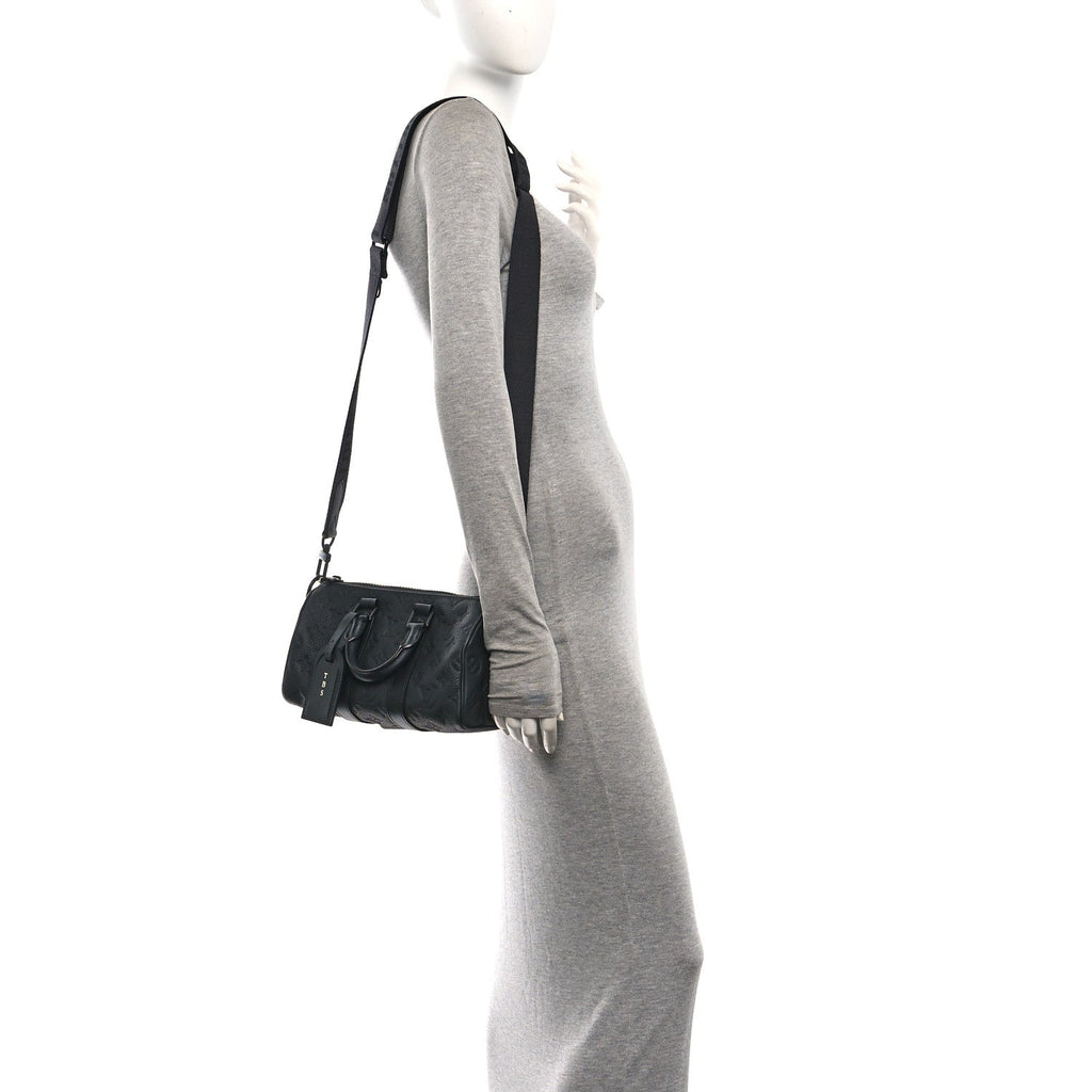 Monogram Taurillon Keepall Bandouliere 25 Black wholesalehk.shop