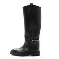 Guccissima Michelangelo Slim Horsebit Riding Boots 37 Black £¨ Direct shipment via from wholesalehk.shop
