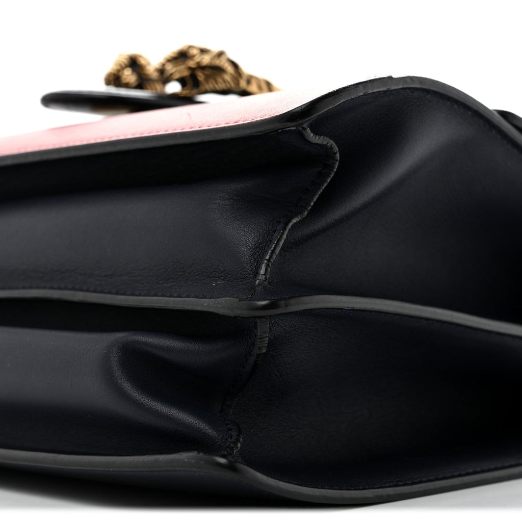 Moon Calfskin Bamboo Web Medium Dionysus Top Handle Bag Blue Emerald Hibiscus Red wholesalehk.shop