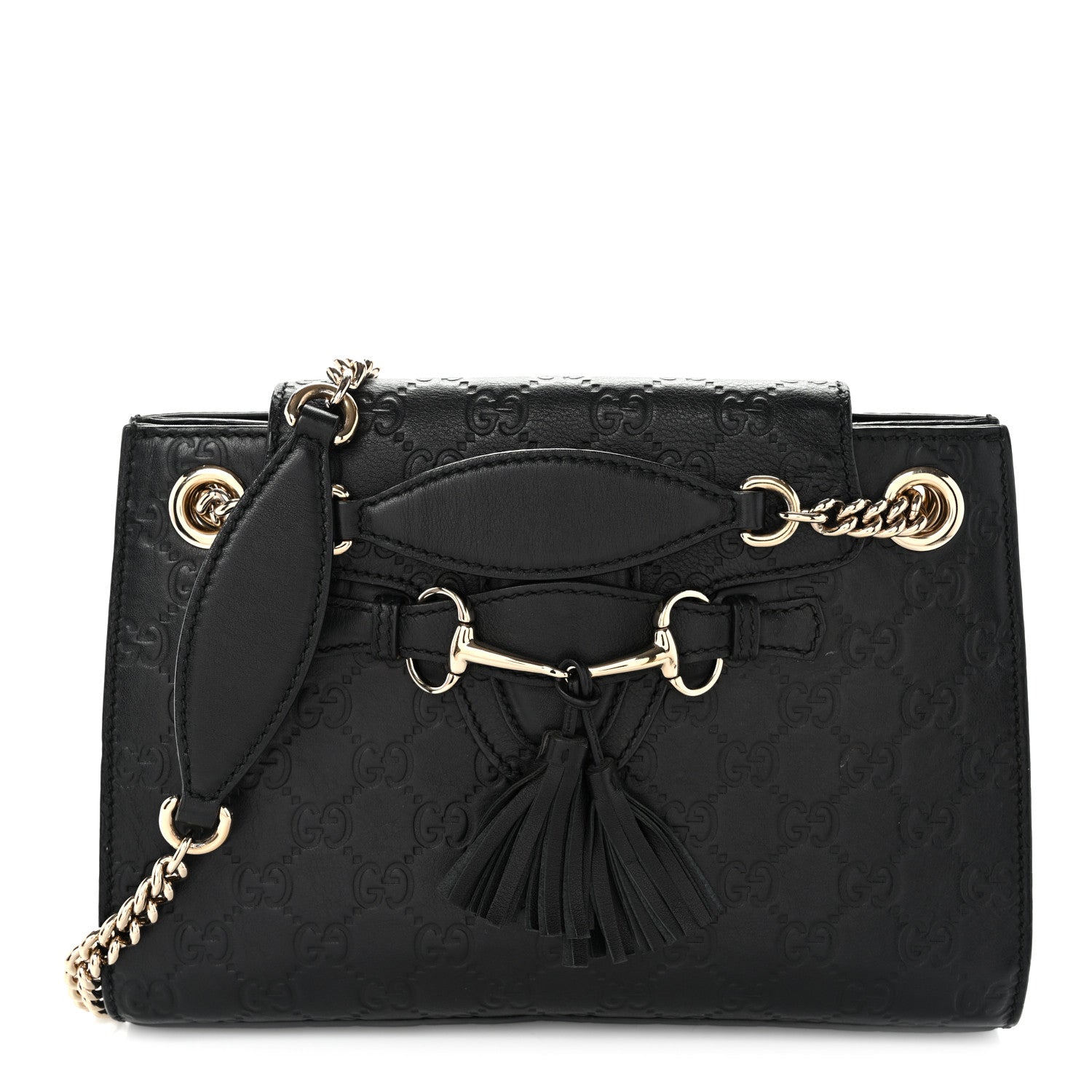 Guccissima Small Emily Shoulder Bag Black £¨ Direct shipment via from wholesalehk.shop